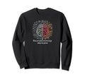 Colorful Rainbow Brain Sweatshirt - Trendy Graphic for Adults - T-Shirt, Sweatshirt, Hoodie