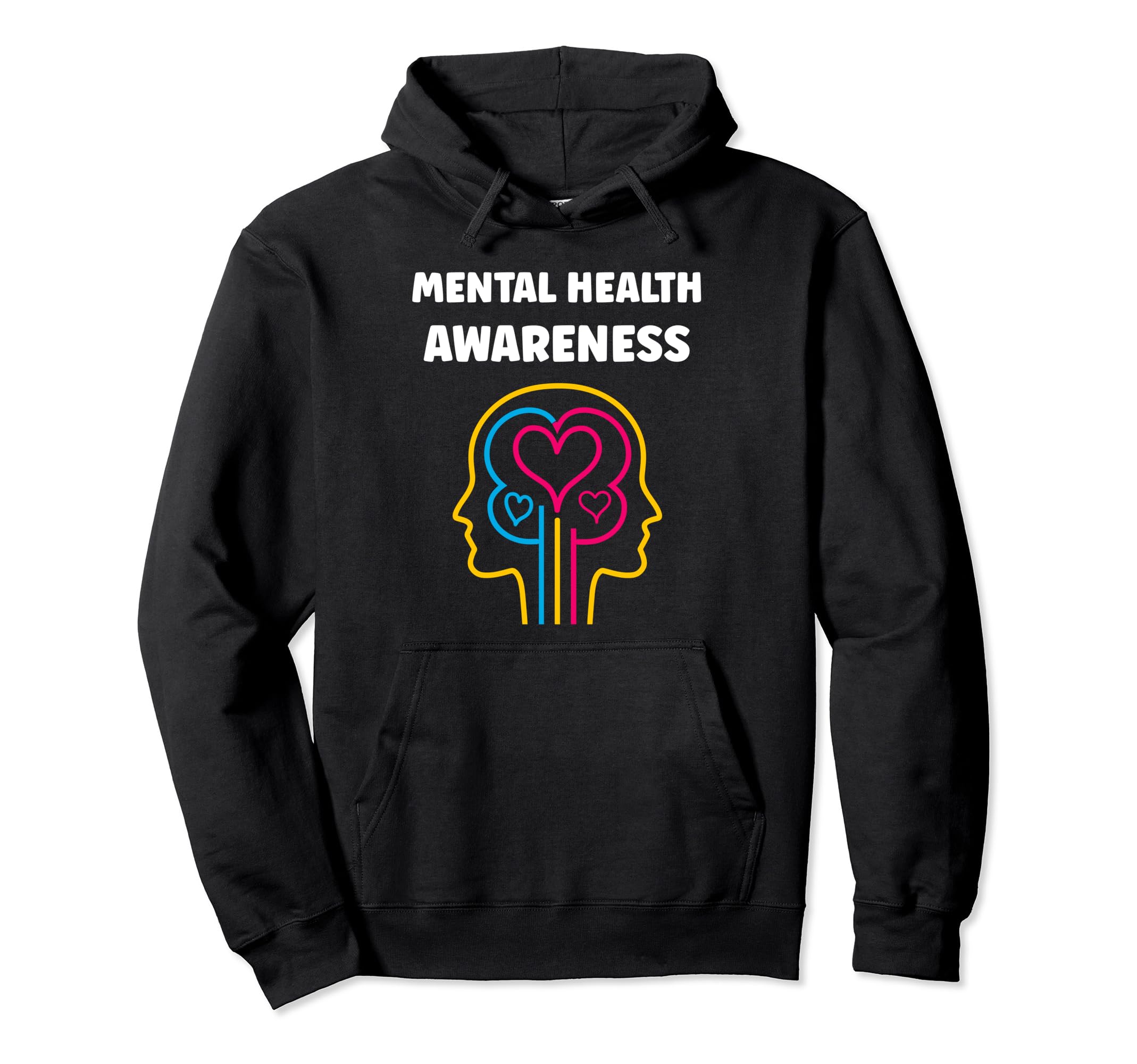 Simple Support Brain Illness Mental Hoodie - Unique Graphic Men Women - T-Shirt, Sweatshirt, Hoodie