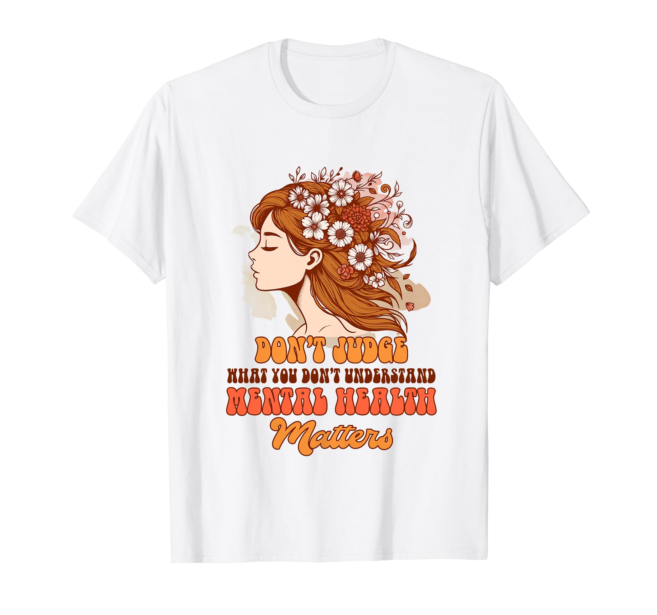 Anxiety Mental Health Dont Judge T-Shirt - Minimalist Print for Adults - T-Shirt, Sweatshirt, Hoodie