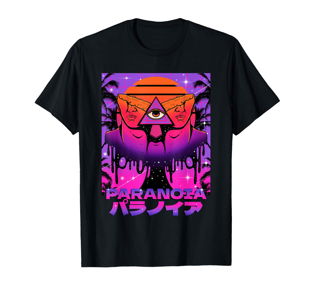 Vaporwave Aesthetic Paranoia Paranoid T-Shirt - Trendy Graphic Men Women - T-Shirt, Sweatshirt, Hoodie