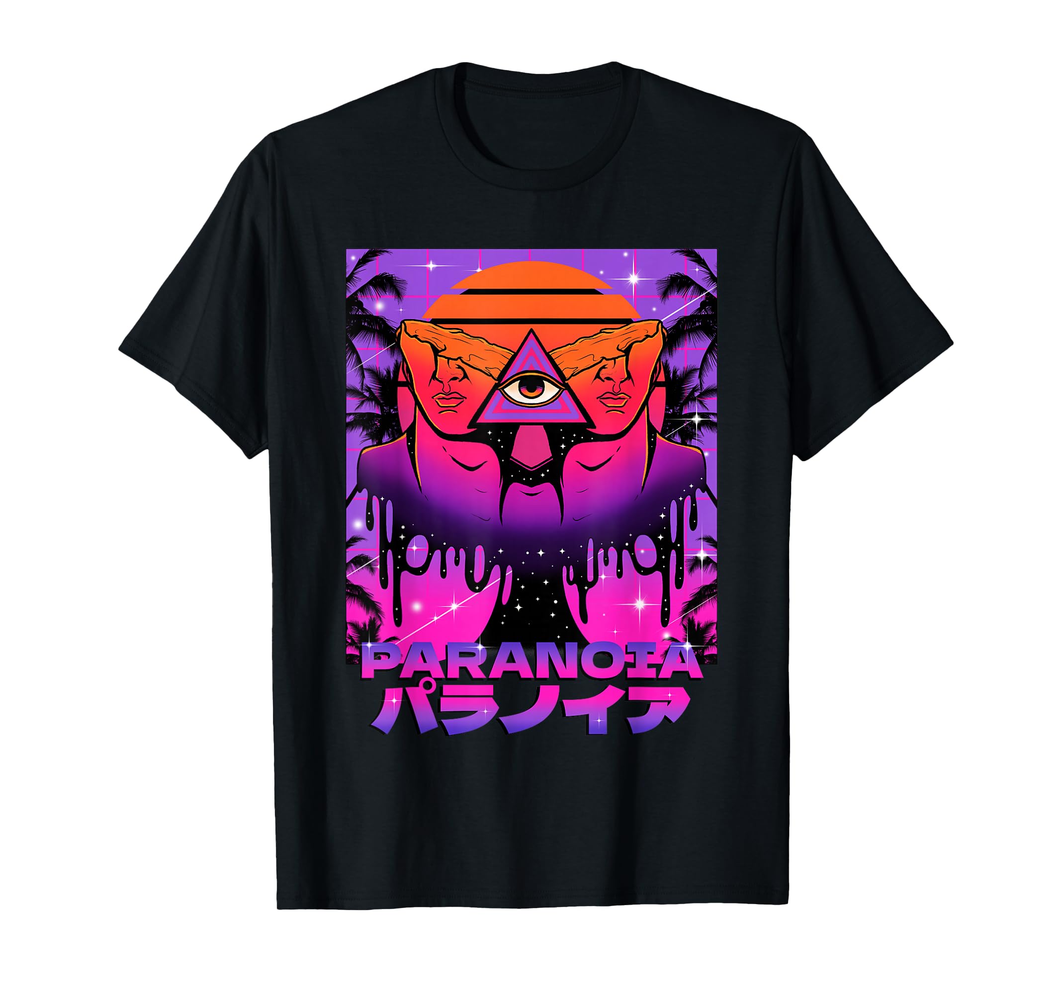 Vaporwave Aesthetic Paranoia Paranoid T-Shirt - Trendy Graphic Men Women - T-Shirt, Sweatshirt, Hoodie