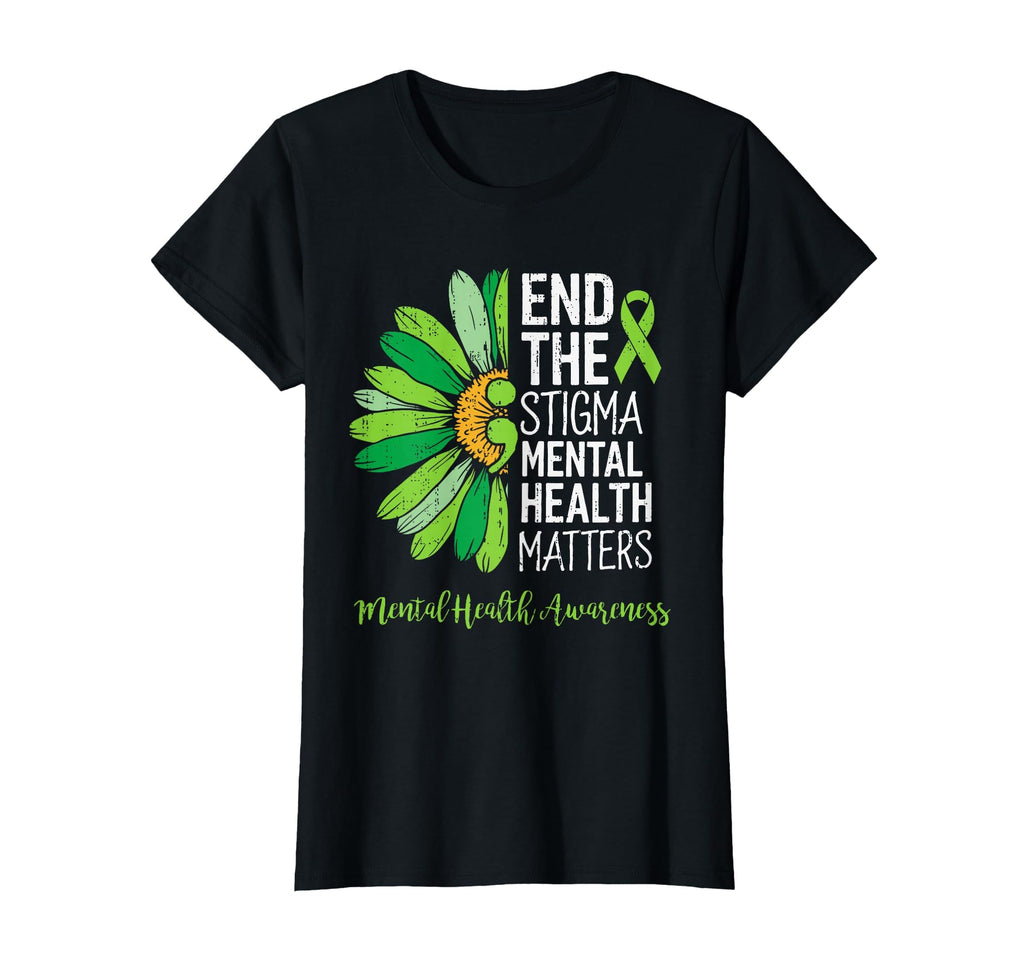 End Stigma Mental Health Matters T-Shirt - Minimalist Print Men Women - T-Shirt, Sweatshirt, Hoodie