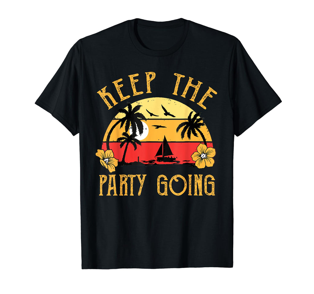 Keep Party Going Funny Parrot T-Shirt - Custom Art Print Men Women - T-Shirt, Sweatshirt, Hoodie