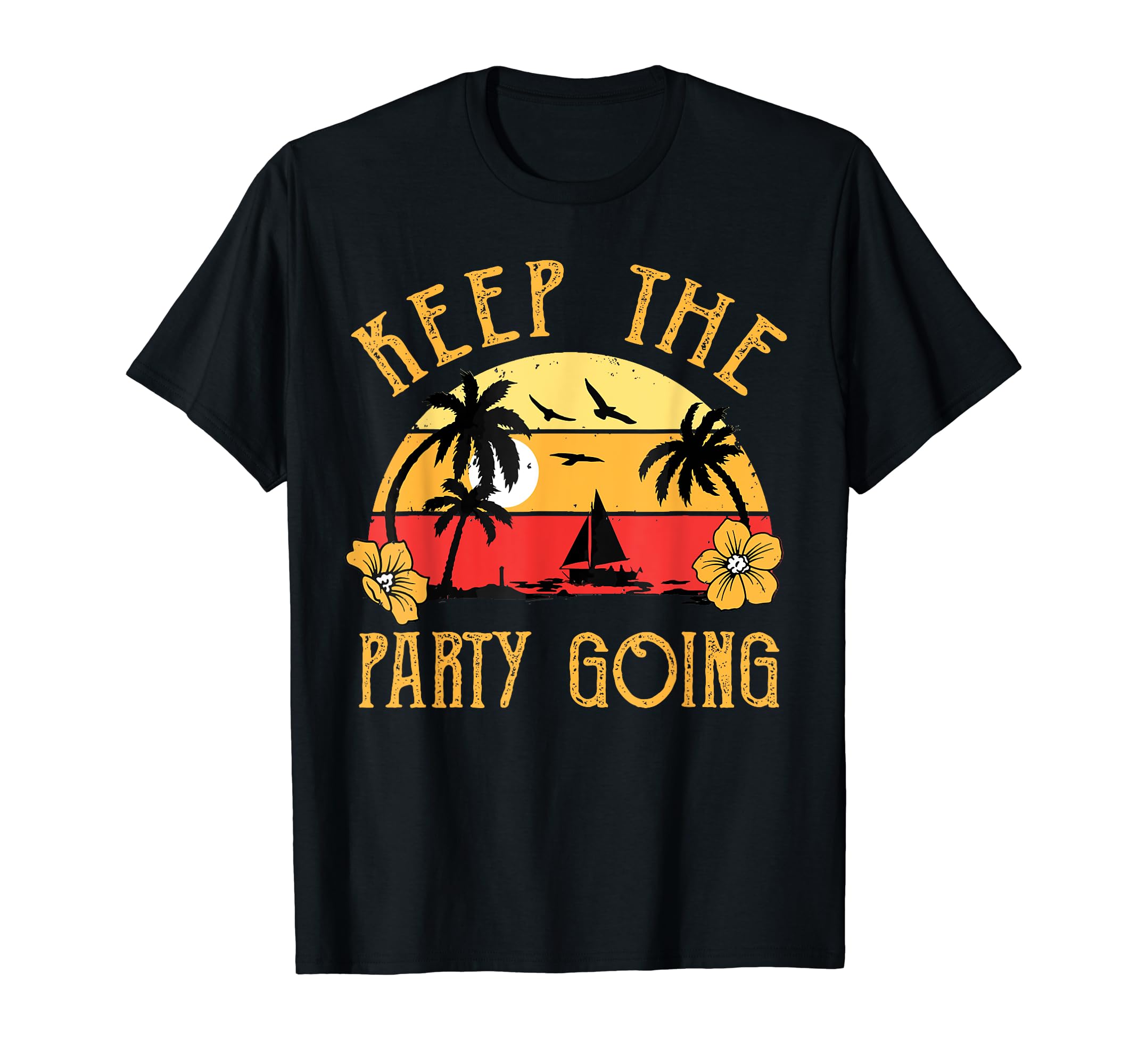 Keep Party Going Funny Parrot T-Shirt - Custom Art Print Men Women - T-Shirt, Sweatshirt, Hoodie
