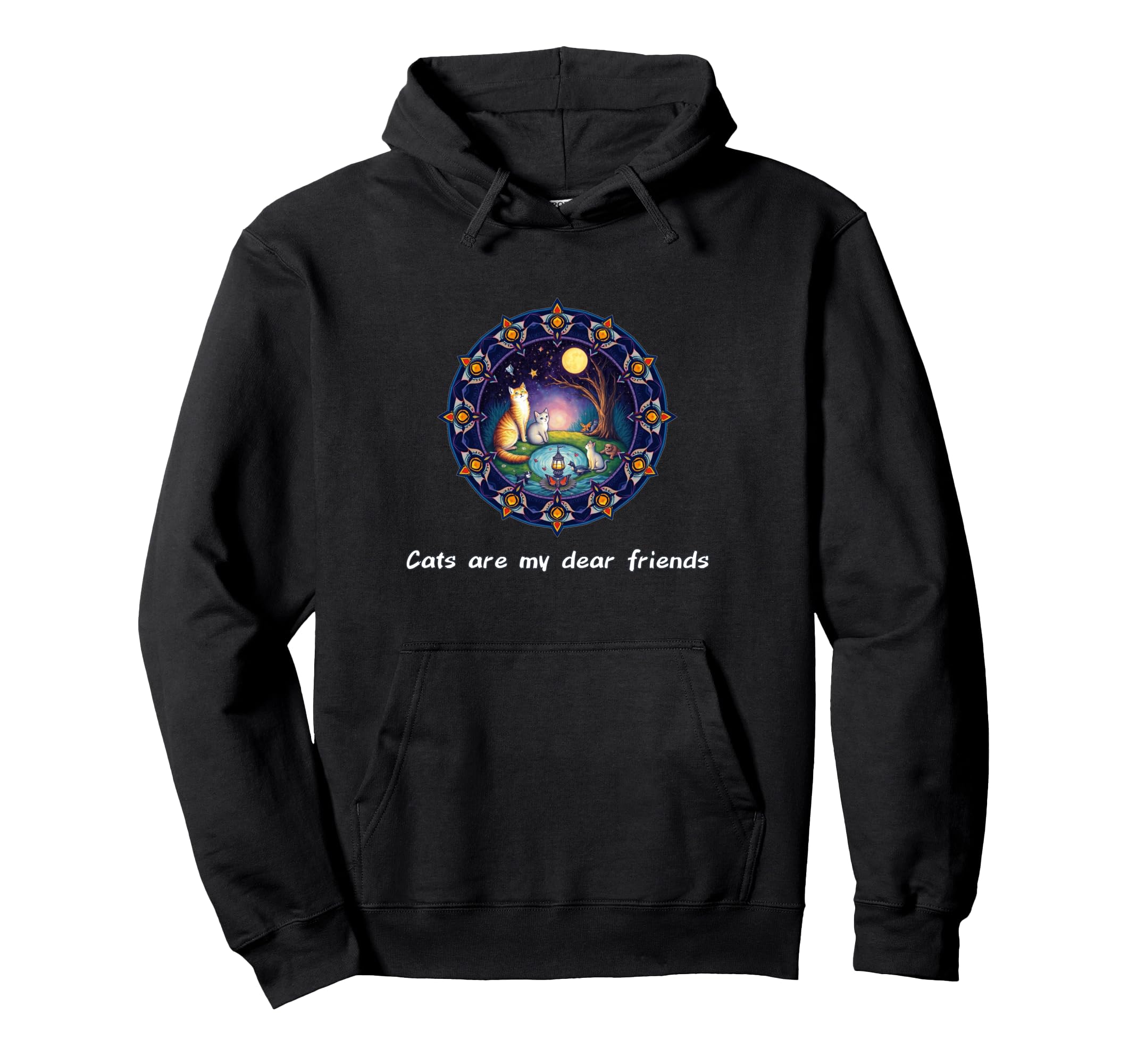 Cats Are My Best Friends Sacred Hoodie - Minimalist Print for Adults - T-Shirt, Sweatshirt, Hoodie