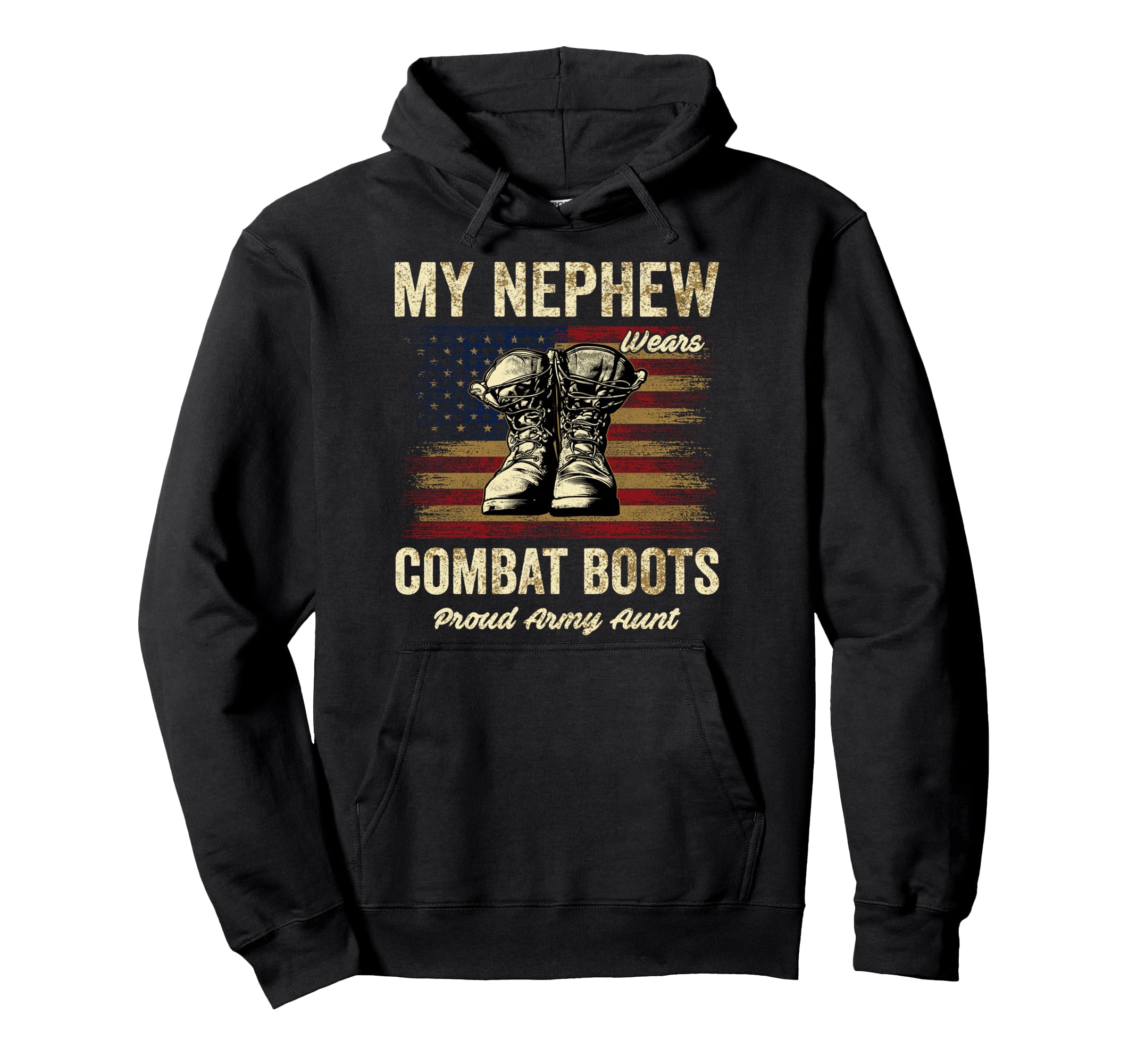 My Nephew Wears Combat Boots Proud Hoodie - Minimalist Print Men Women - T-Shirt, Sweatshirt, Hoodie