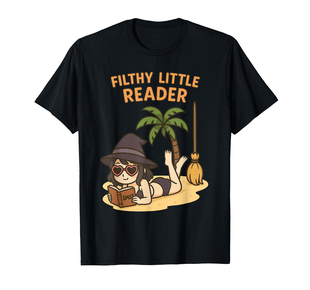 Smutty Witch Reader T-Shirt - Minimalist Print for Adults - T-Shirt, Sweatshirt, Hoodie