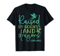 Raised Books And Dragons Fantasy Book Lover T-Shirt - Unique Graphic Unisex - T-Shirt, Sweatshirt, Hoodie
