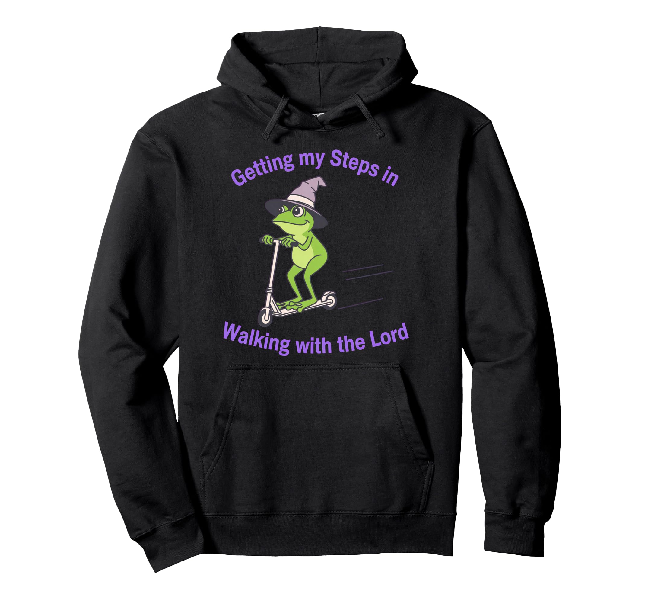 Getting My Steps Walking Lord Frog Hoodie - Custom Art Print Men Women - T-Shirt, Sweatshirt, Hoodie