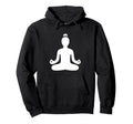 Meditating Figure Simple Silhouette Hoodie - Novelty Apparel for Adults - T-Shirt, Sweatshirt, Hoodie