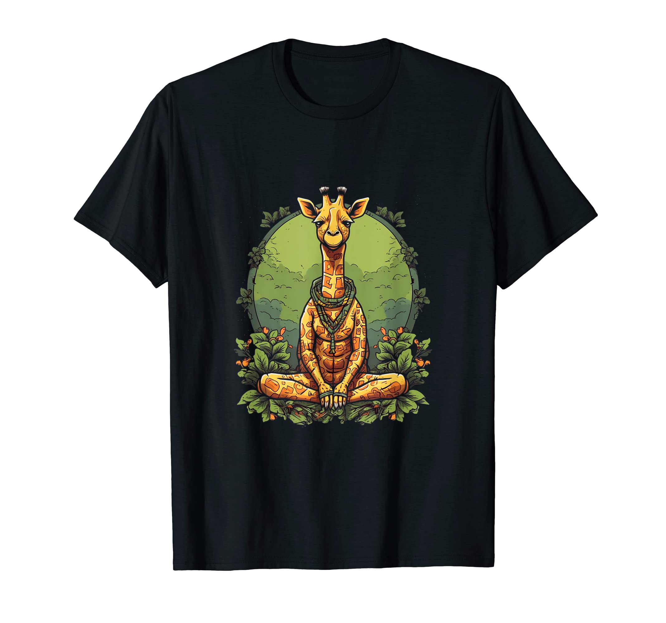 Yoga Giraffe Meditation T-Shirt - Fun Novelty Design for Adults - T-Shirt, Sweatshirt, Hoodie