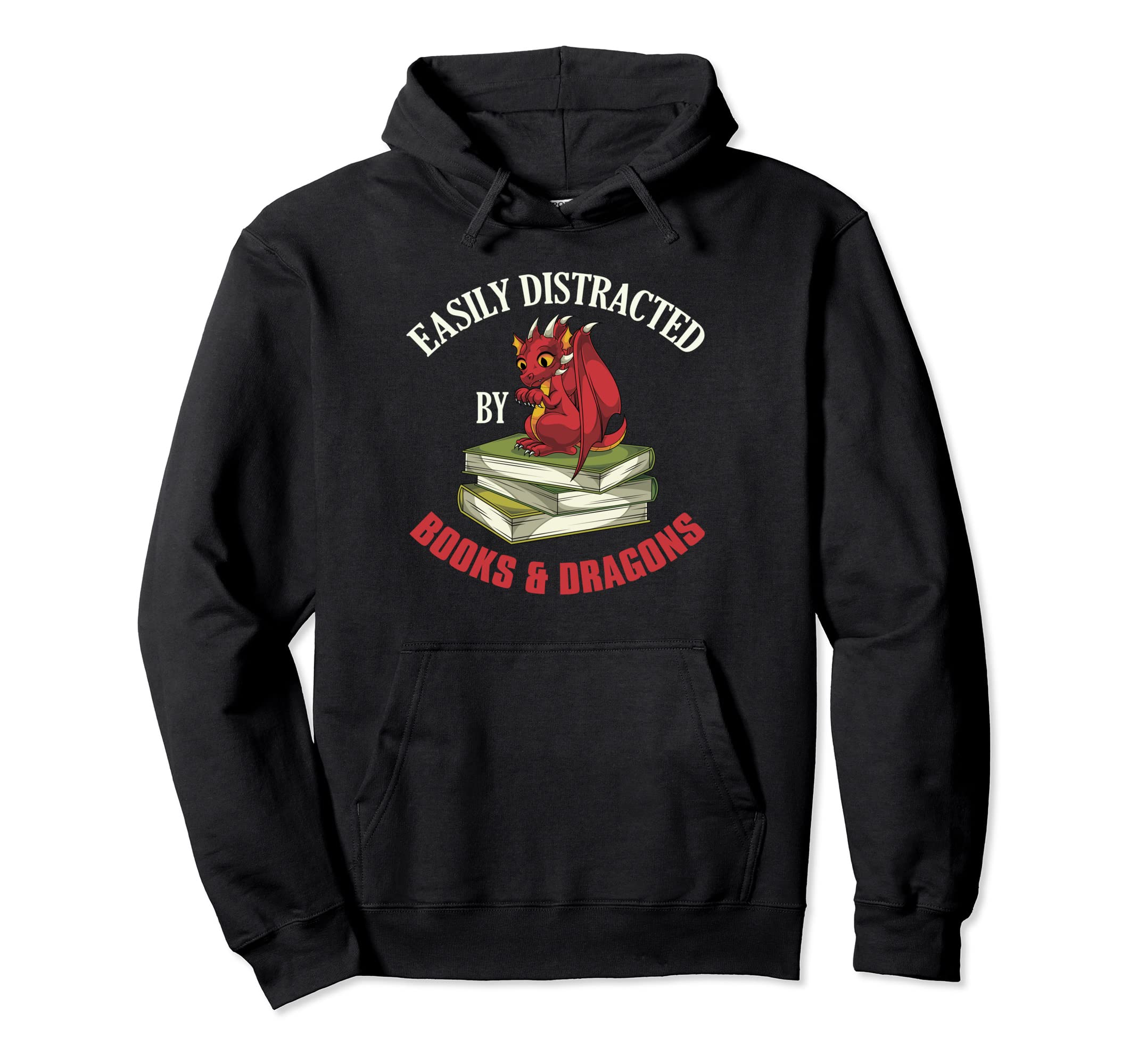 Book Reading Funny Easily Distracted Hoodie - Unique Graphic for Adults - T-Shirt, Sweatshirt, Hoodie