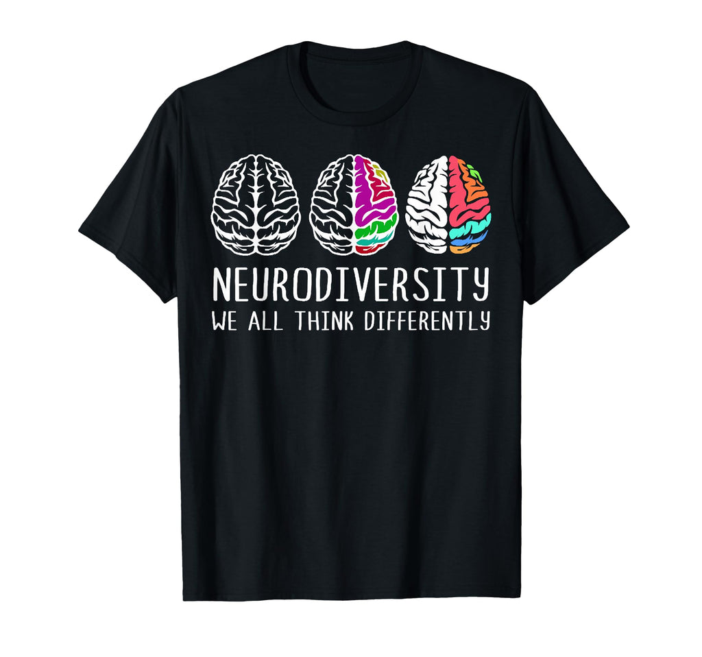 Neurodiversity Brain Spectrum Autism T-Shirt - Minimalist Print Unisex - T-Shirt, Sweatshirt, Hoodie