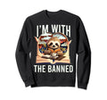 Im Banned Funny Book Readers I Sweatshirt - Minimalist Print for Adults - T-Shirt, Sweatshirt, Hoodie