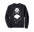 Funny Panda Yoga Pose Meditation Sweatshirt - Unique Graphic for Adults - T-Shirt, Sweatshirt, Hoodie