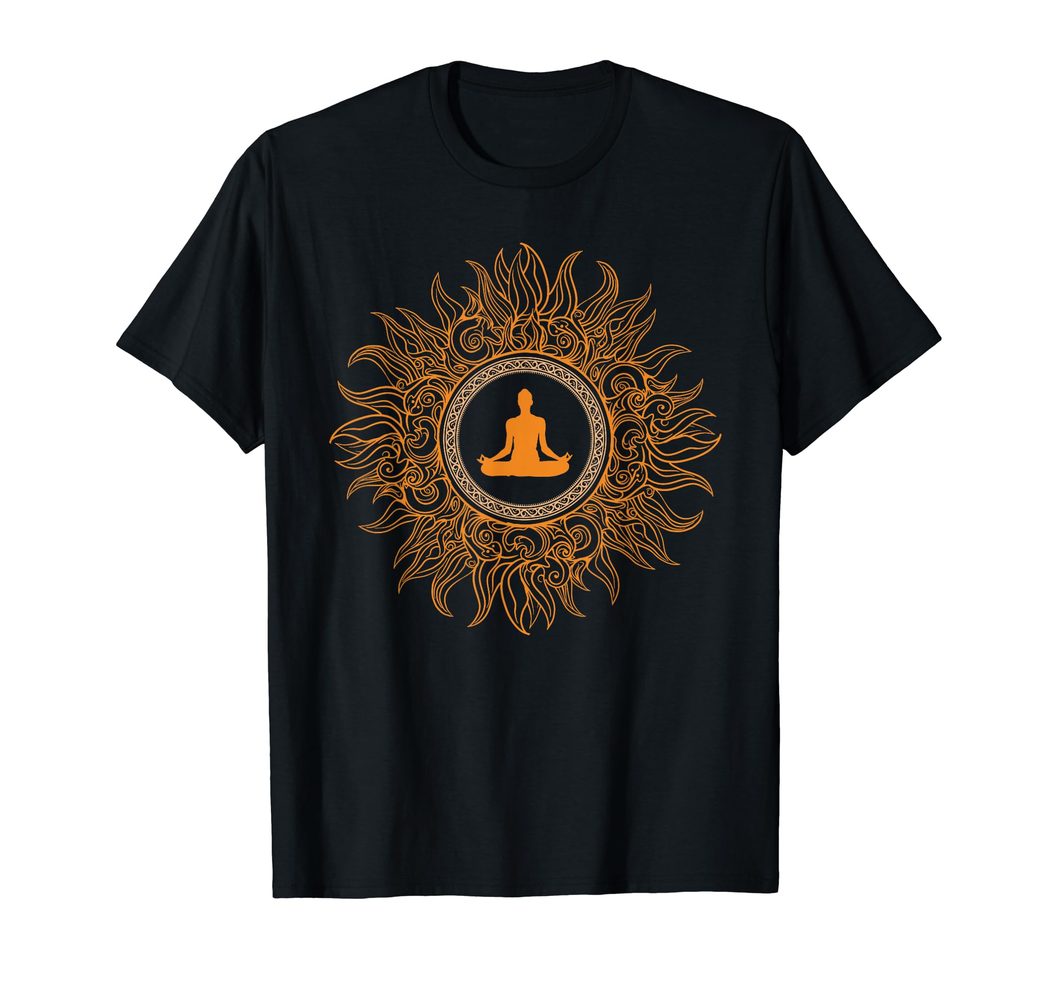 Lotus Pose Zen Spiritual Yoga T-Shirt - Casual Everyday Wear Men Women - T-Shirt, Sweatshirt, Hoodie