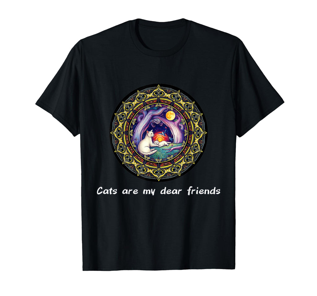 Cats Are My Best Friends Sacred Animals T-Shirt - Graphic Print Men Women - T-Shirt, Sweatshirt, Hoodie