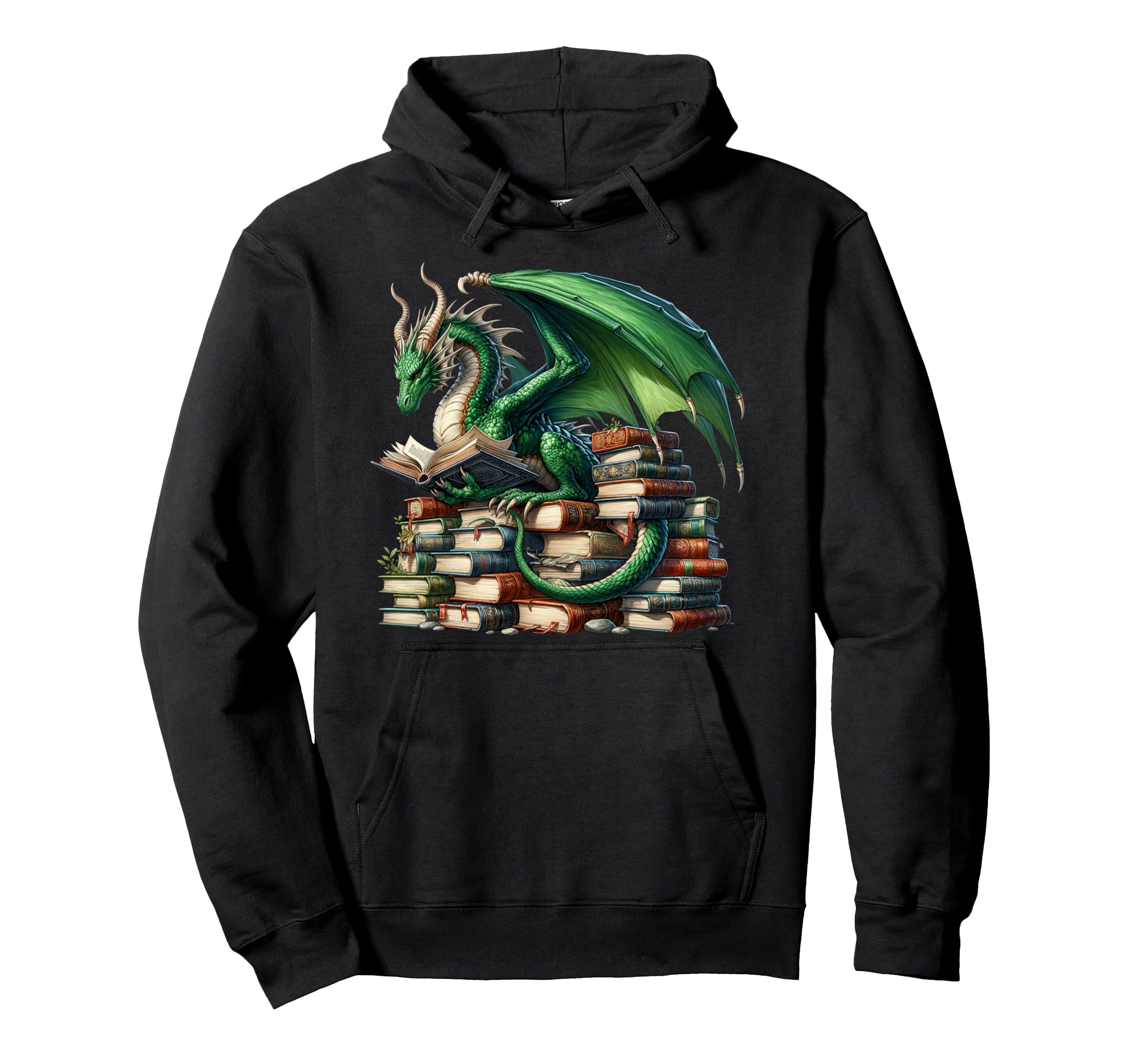 Funny Bookworm Book Dragon Im Book Hoodie - Aesthetic Graphic for Adults - T-Shirt, Sweatshirt, Hoodie