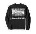 Beer Gets Me Started America Sweatshirt - Fun Novelty Design for Adults - T-Shirt, Sweatshirt, Hoodie