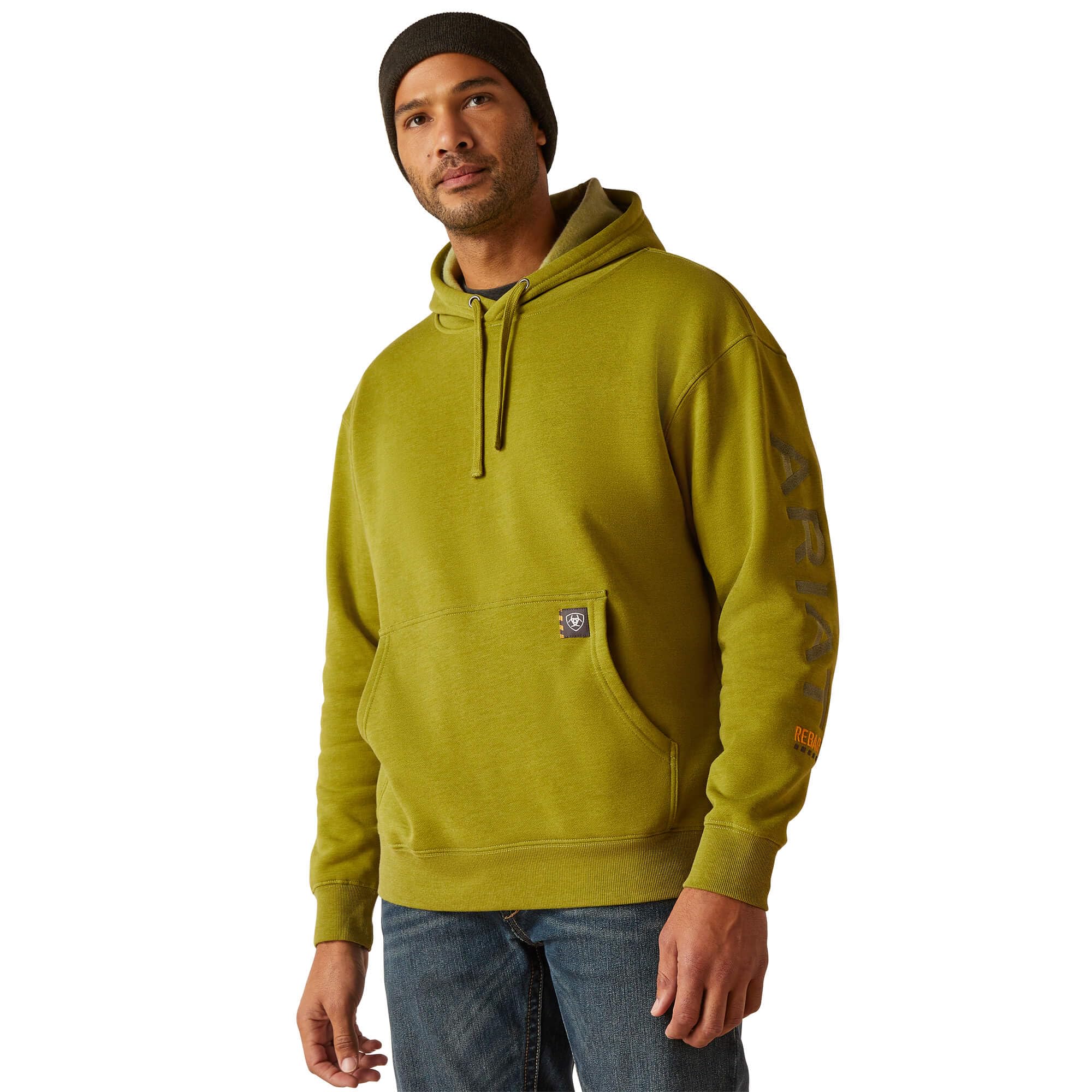 Ariat Mens Rebar Hoodie - Casual Everyday Wear Unisex - T-Shirt, Sweatshirt, Hoodie