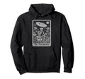 Overthinker Tarot Cards Reader Distressed Hoodie - Streetwear Style Unisex - T-Shirt, Sweatshirt, Hoodie