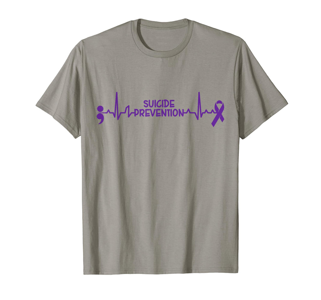 Suicide Prevention Heartbeat Mental T-Shirt - Graphic Print for Adults - T-Shirt, Sweatshirt, Hoodie