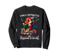 Easily Distracted Dragon And Books Sweatshirt - Custom Art Print Men Women - T-Shirt, Sweatshirt, Hoodie