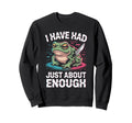 Grumpy Frog And Knife Relatable Sweatshirt - Streetwear Style Men Women - T-Shirt, Sweatshirt, Hoodie