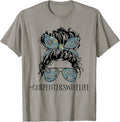 Carpenters Wife Life Messy Bun Carpenter By Merch Unisex T-shirt, Sweatshirt, Hoodie, Long Sleeve Tee - T-Shirt, Sweatshirt, Hoodie
