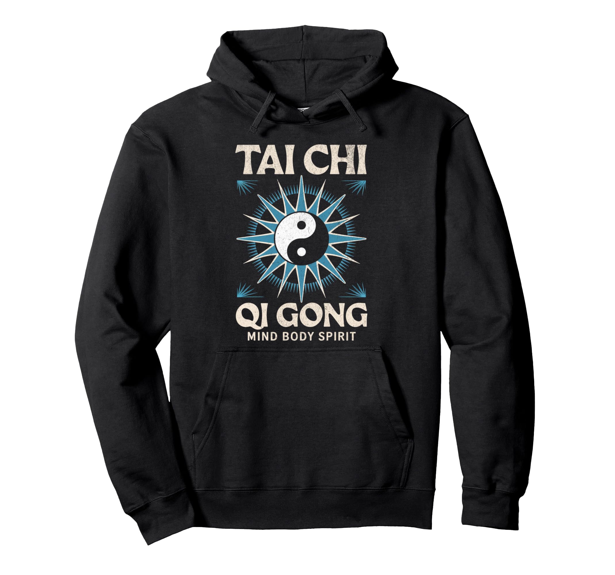 Tai Chi Qi Gong Breath Work Mind Body Hoodie - Unique Graphic for Adults - T-Shirt, Sweatshirt, Hoodie