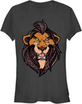 Junior's Lion King Grinning Scar Face T-Shirt Unisex T-shirt, Sweatshirt, Hoodie, Long Sleeve Tee - T-Shirt, Sweatshirt, Hoodie