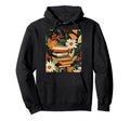 Books And Autumn Leaves Stack Hoodie - Custom Art Print for Adults - T-Shirt, Sweatshirt, Hoodie