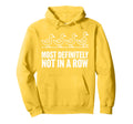 Duck Most Definitely Not All Row Hoodie - Minimalist Print for Adults - T-Shirt, Sweatshirt, Hoodie