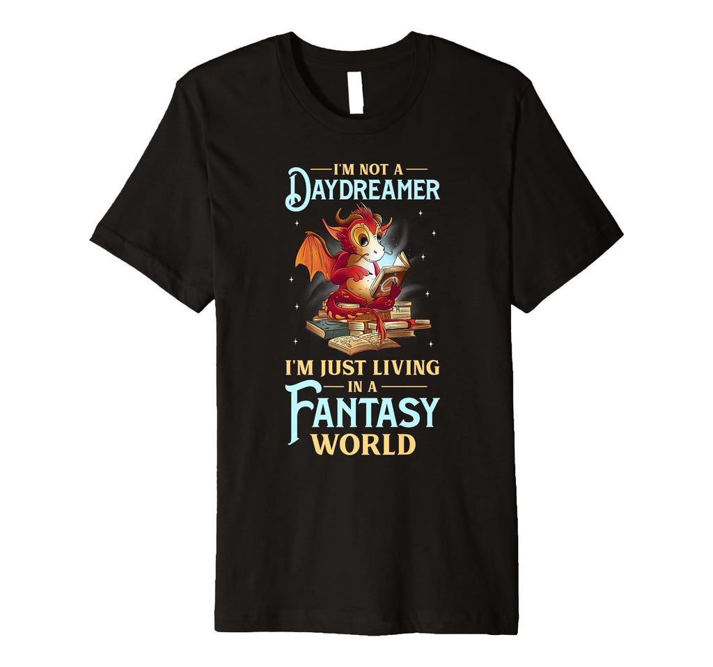 Bookworm Dragon Fantasy Book Lover T-Shirt - Unique Graphic Men Women - T-Shirt, Sweatshirt, Hoodie