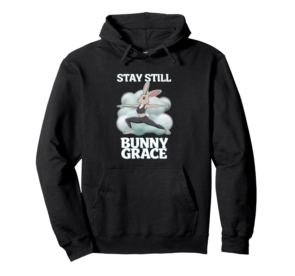Fitness Bunny Lovers Mindful Yoga Hoodie - Aesthetic Graphic Unisex - T-Shirt, Sweatshirt, Hoodie