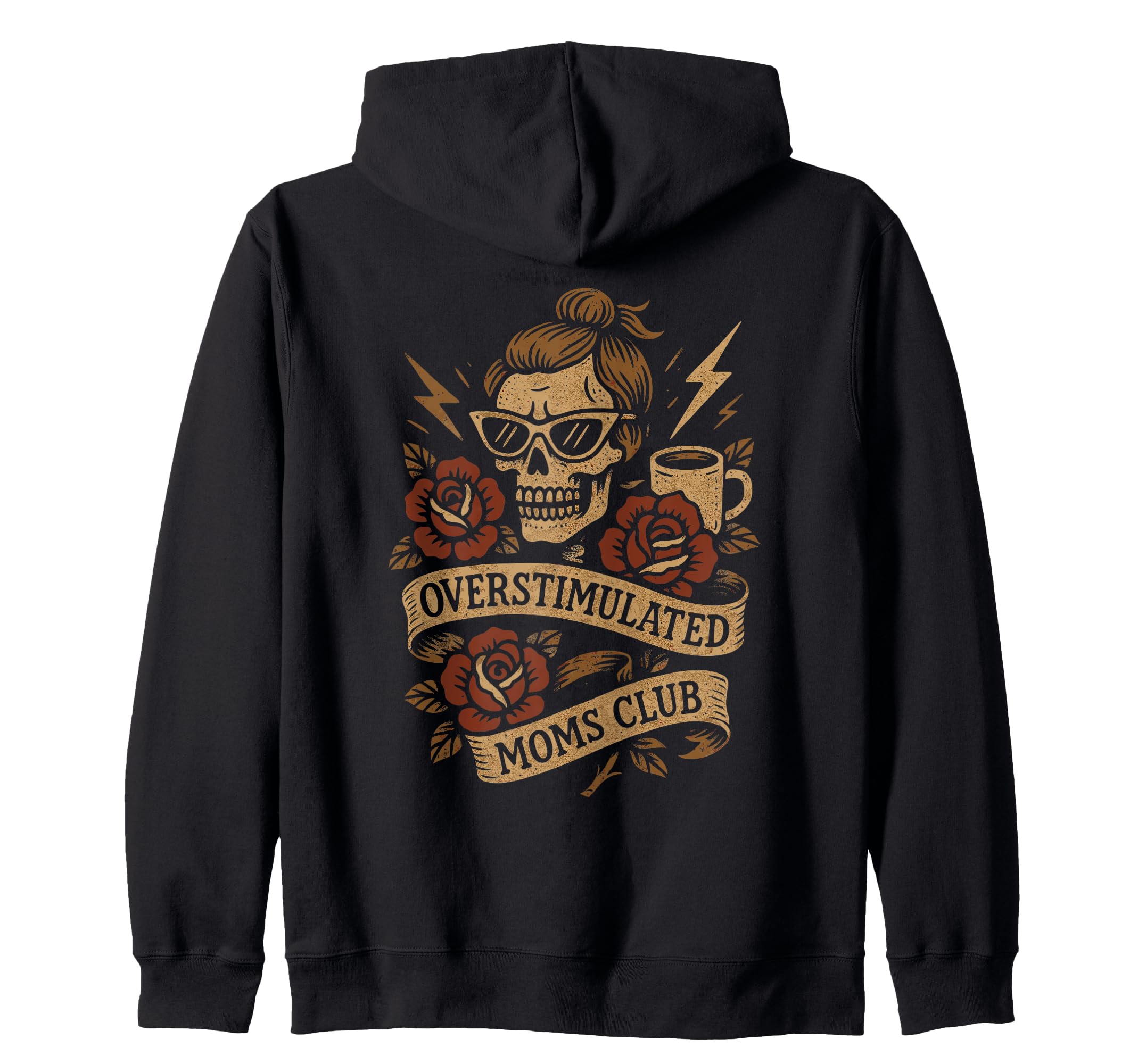 Overstimulated Moms Club Groovy Sweatshirt - Custom Art Print Unisex - T-Shirt, Sweatshirt, Hoodie