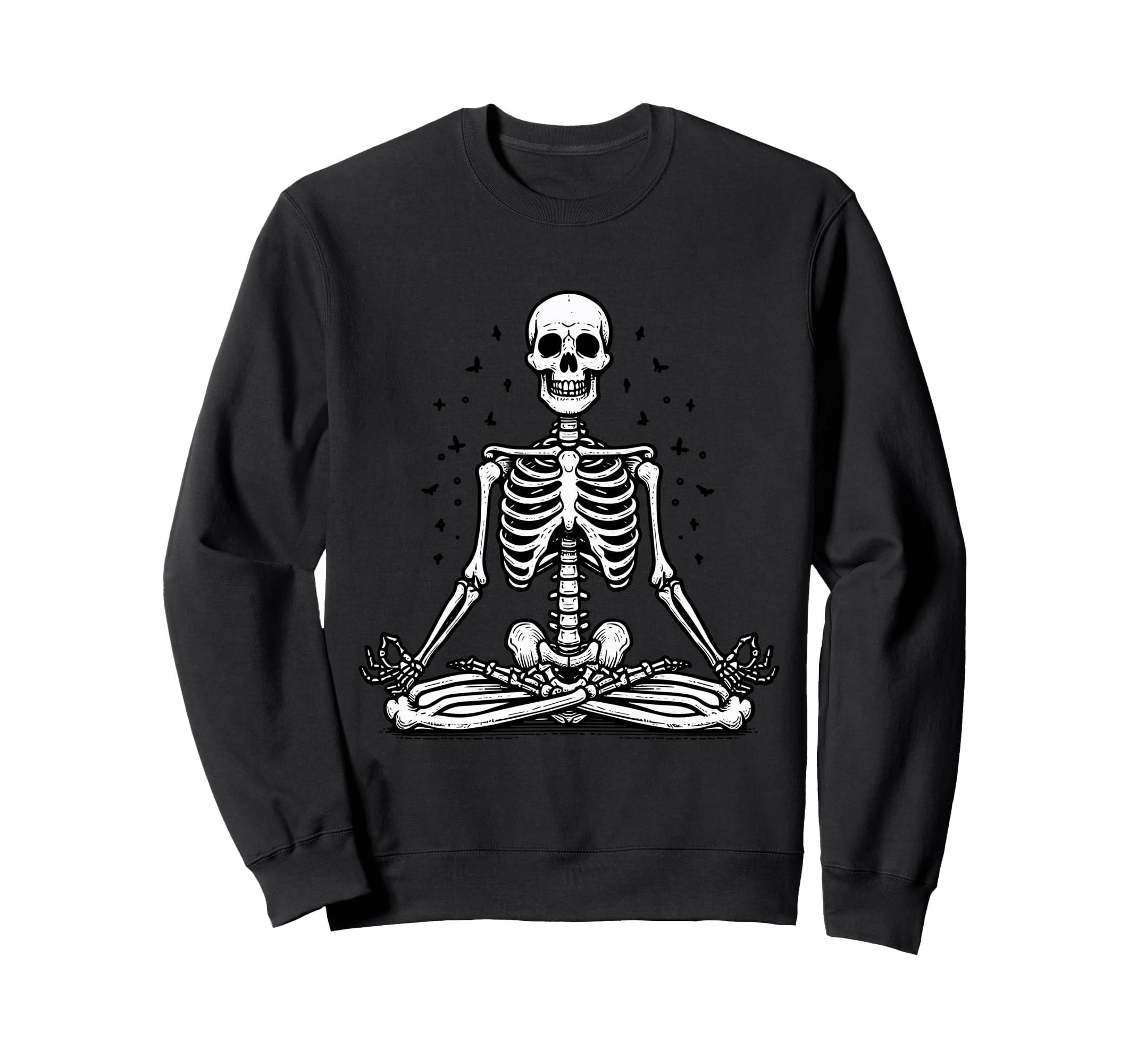 Meditation Skeleton Yoga Pose Sweatshirt - Fun Novelty Design Unisex - T-Shirt, Sweatshirt, Hoodie