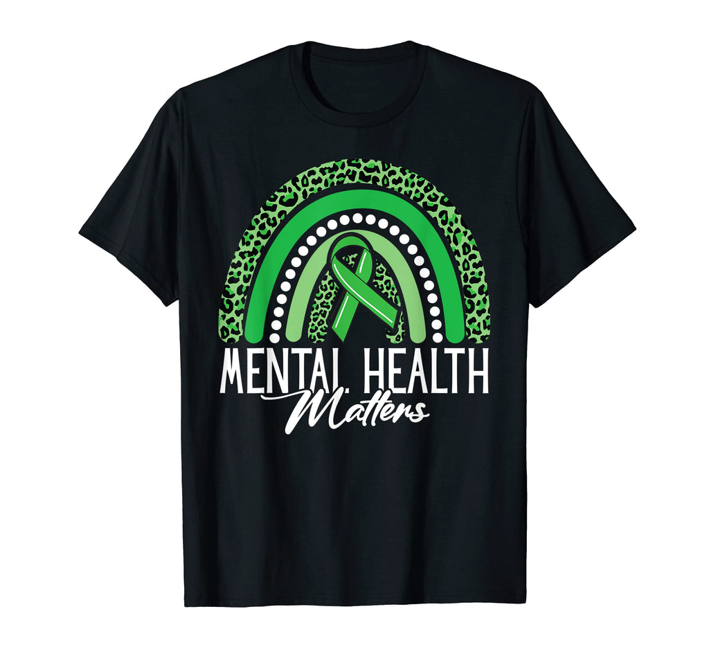 Mental Health Matters Rainbow T-Shirt - Aesthetic Graphic Men Women - T-Shirt, Sweatshirt, Hoodie