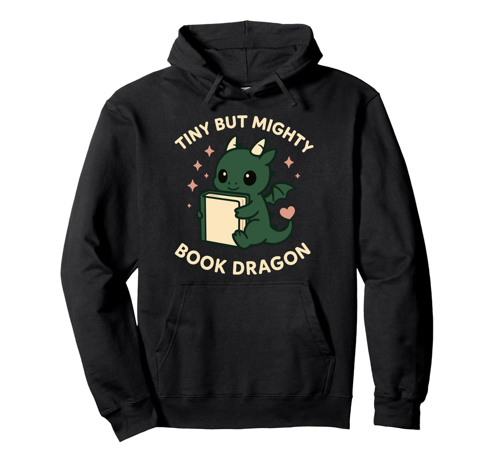 Book Dragon Fantasy Reader Cozy Hoodie - Casual Everyday Wear Unisex - T-Shirt, Sweatshirt, Hoodie