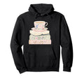 Books And Tea Pastel Book Lover Hoodie - Custom Art Print for Adults - T-Shirt, Sweatshirt, Hoodie