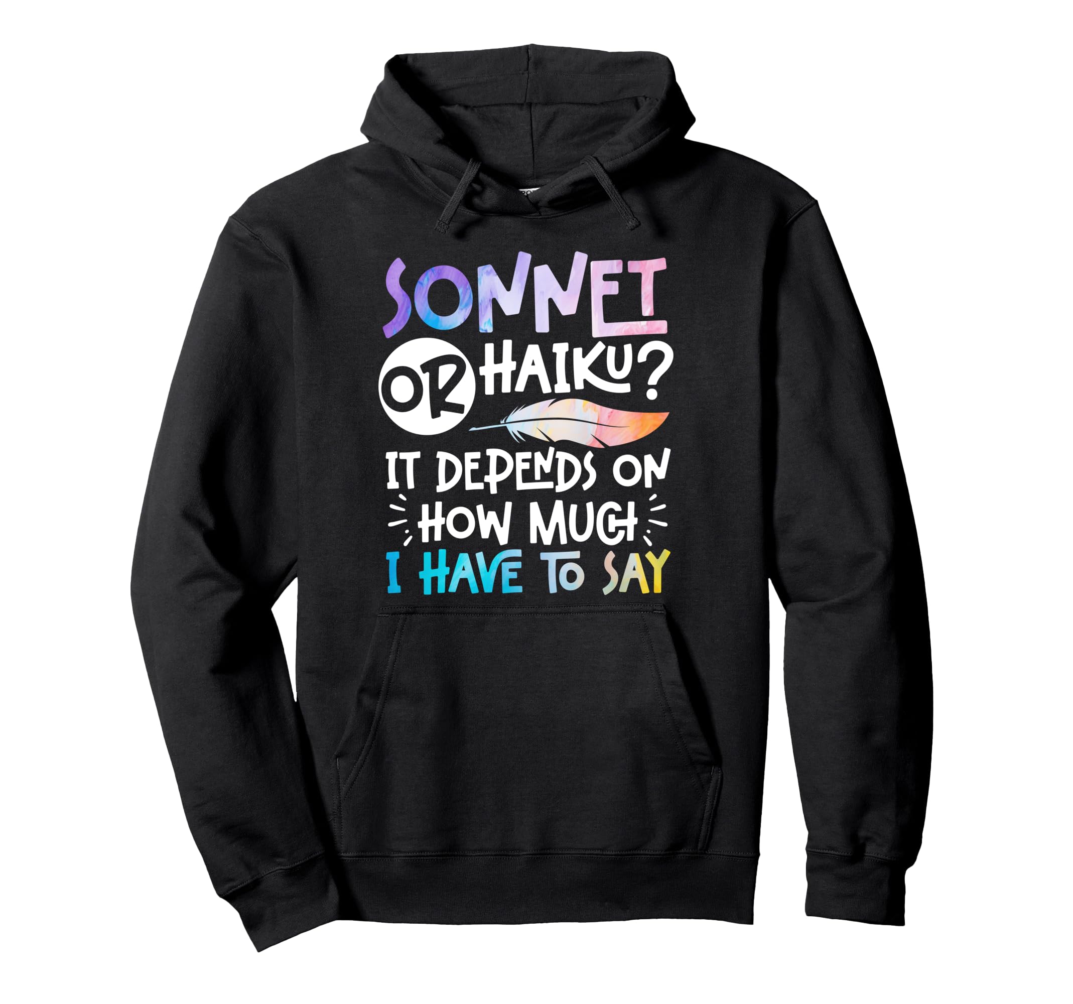 Poetry Poem Author Literature Book Lover Hoodie - Graphic Print Unisex - T-Shirt, Sweatshirt, Hoodie