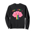 Rainbow Vomit Brain Neurodiversity Sweatshirt - Graphic Print Men Women - T-Shirt, Sweatshirt, Hoodie