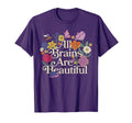 Groovy All Brains Are Beautiful Floral T-Shirt - Streetwear Style Unisex - T-Shirt, Sweatshirt, Hoodie