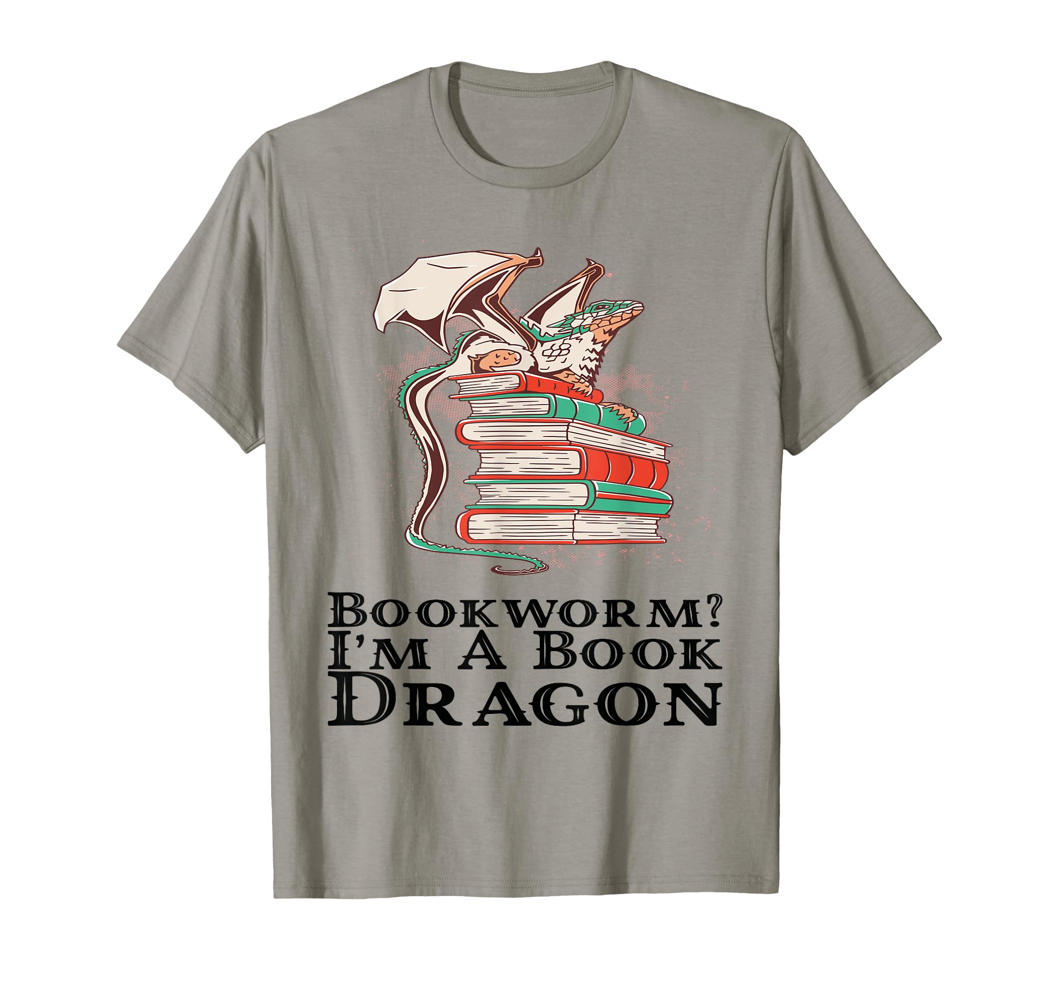 Bookworm Books Reading Dragon Reading T-Shirt - Custom Art Print Unisex - T-Shirt, Sweatshirt, Hoodie