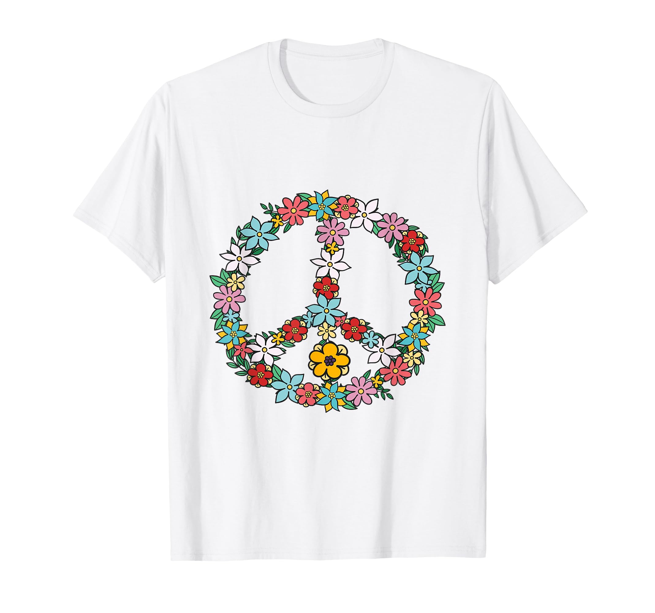 Love Peace Sign 60S 70S Dye Tie Dye T-Shirt - Trendy Graphic for Adults - T-Shirt, Sweatshirt, Hoodie