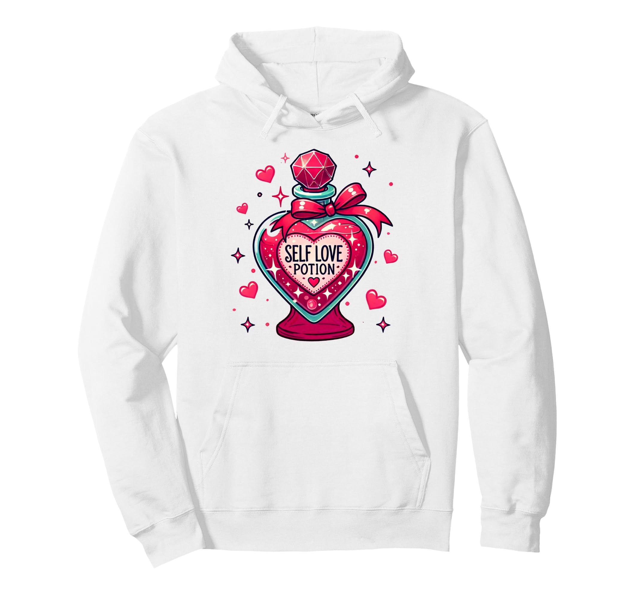 Valentines Self Care Positive Vibes Hoodie - Trendy Graphic Men Women - T-Shirt, Sweatshirt, Hoodie