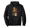 Dragon And Books Nerds Dragon Reading Hoodie - Unique Graphic for Adults - T-Shirt, Sweatshirt, Hoodie