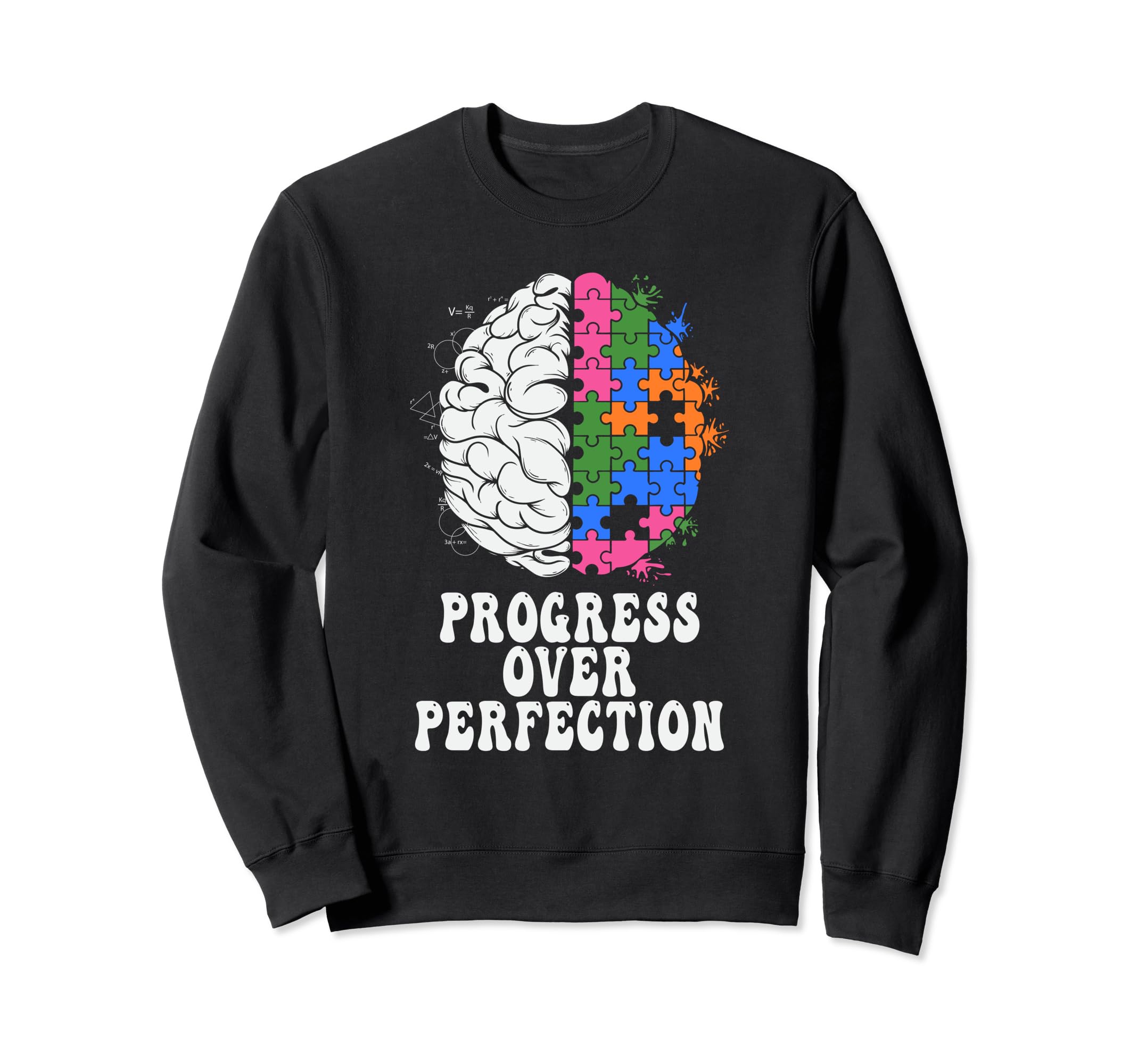 Progress Over Perfection Aba Sweatshirt - Casual Everyday Wear for Adults - T-Shirt, Sweatshirt, Hoodie