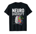 Neurodiversity Brain Adhd Autism T-Shirt - Graphic Print Men Women - T-Shirt, Sweatshirt, Hoodie