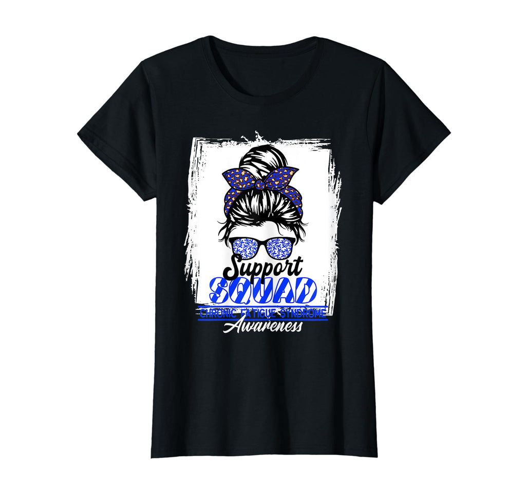 Womens Messy Bun Support Awareness T-Shirt - Novelty Apparel for Adults - T-Shirt, Sweatshirt, Hoodie